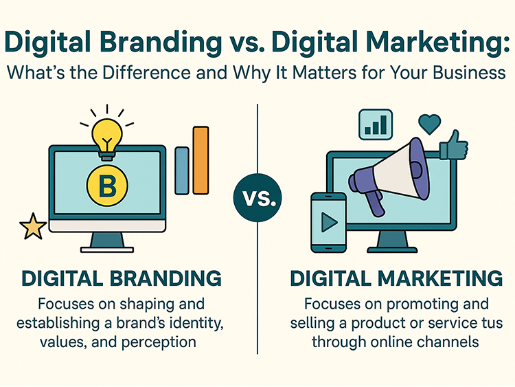 Digital Branding vs Digital Marketing: What’s the Difference and Why It Matters for Your Business?